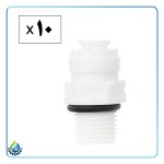 تبدیل اتصال رزوه به فیتینگ دستگاه تصفیه آب سایز 1/4 یا خانگی بسته 10 عددی(وارداتی)